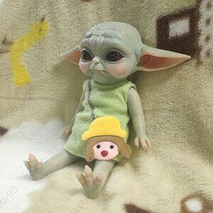 34cm YoYo Elf Dolls Adorable Full Silicone Handmade Reborn Baby Girl Cute Doll